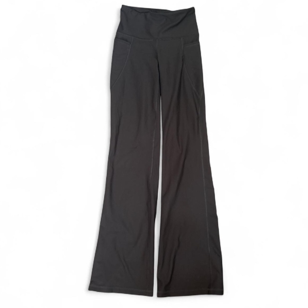 Dark Grey Flared Yoga Pants